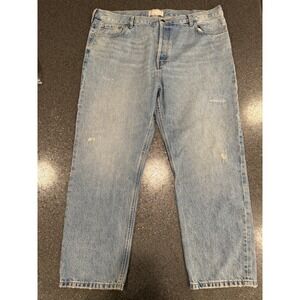 NEW Everlane The Relaxed Straight Jeans Womens 33 High Rise Button‎ Fly 40X27